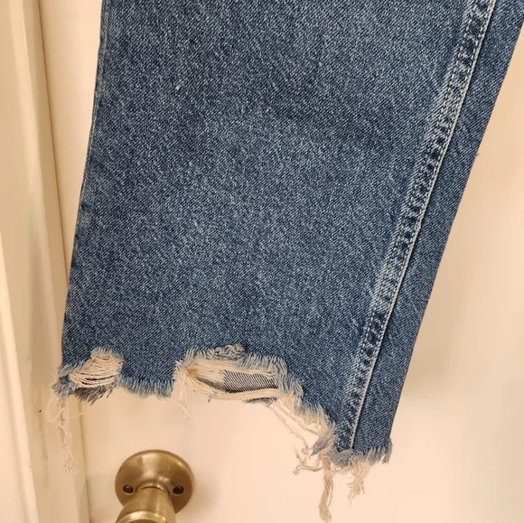 Free People We The Free Women's‎ Maggie Mid-Rise Straight Leg Blue Jeans 27 NWT - Picture 9 of 15